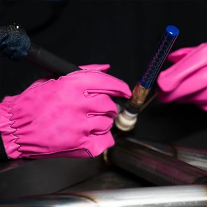 Guantes de Trabajo Industriales Blancos de Piel de Oveja, Guantes de Conducción de Piel de Cabra, Guantes de Soldadura TIG de Piel de Vacuno - Product Image 5