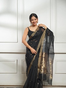 Latest Casual Wear Cotton Silk Printed <b>Sarees</b> <b>Blouse</b> Piece Indian Women's Sari Low Price Wholesale Surat Ethnic Wedding 79037 - Product Image 2