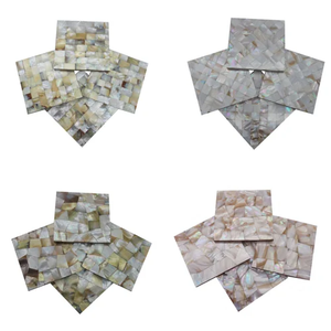 Sous-verres en nacre réutilisables et durables pour la maison et le bureau, tailles personnalisables, sous-verres en nacre - Product Image 1