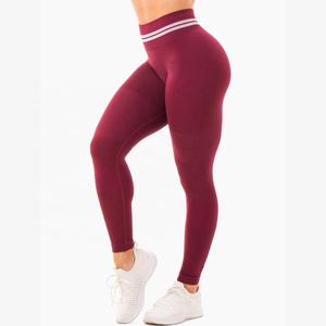 Pantalon de gymnastique taille haute Sexy Fashion Scrunch Butt pour femmes Legging mince avec effet push-up Leggings de yoga à motif solide pour le fitness - Product Image 4