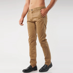 Pantalon de bureau vierge personnalisable en tissu Oxford 100 % coton, pantalon homme lavé pour garçons, vente en gros - Product Image 1