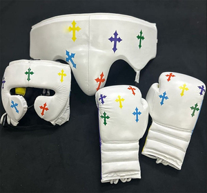 Conjuntos de Boxeo de Entrenamiento y Sparring de Cuero Genuino Personalizados del Mejor Proveedor, Duraderos, Ligeros, de Alta Calidad, con Cierre de Gancho y Bucle para Adultos - Product Image 1