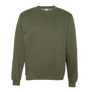 Men's Crew Neck Soft <b>Fleece</b> Sweatshirt High Quality Crew Neck Pullover Heavyweight Solid Color Oversized Sweatshirt - Product Image 1