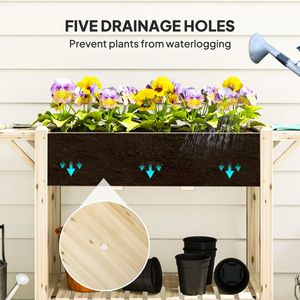 Estante de Madera para Flores y Jardinera Elegante para Uso en Interiores/Exteriores - Product Image 5