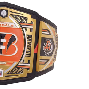 Ceinture de championnat NFL des Cincinnati Bengals, personnalisable, de haute qualité, or et noir, ceinture sportive personnalisée, ceinture de champion, objet de collection - Product Image 4