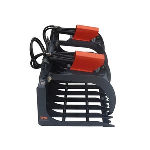 Pinza per roccia per skid steer da 72 pollici con attacco universale, apertura braccio 36 pollici, spaziatura denti 6 pollici, capacità di carico 2500 libbre, per aziende agricole - Product Image 4