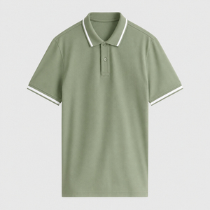 Camiseta Formal Personalizada OEM de Cuello Alto, Transpirable, 120 g/m², para Hombre, Manga Corta, Talla Grande, Precio Muy Económico, Venta al Por Mayor - Product Image 2