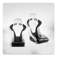 Nouvelle conception Fauteuil de bureau ergonomique de course en fibre de carbone Apex et cuir PU, siège baquet complet, dossier haut, pour gamer, maison et chambre