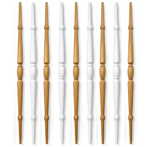 Precio al por Mayor: Escalera Modular Espiral Moderna para Interiores y Exteriores, Balaustre de Madera de Caucho, Piezas Decorativas para Escaleras - Product Image 1