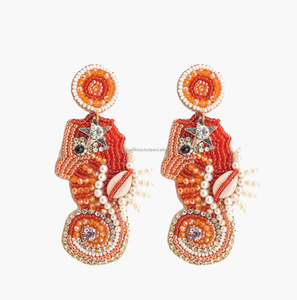 Pendientes de cuentas con dijes de diseño artesanal indio para mujer, bonitos y modernos, para bodas, fiestas y regalos, joyería de marca. - Product Image 1