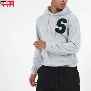Sudadera con capucha moderna de estilo urbano con bordado chenille de Trendy USA, sudadera de invierno de calidad premium con logo personalizado. - Product Image 1