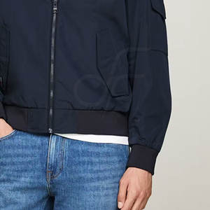 Chaqueta bomber de secado rápido para hombre al por mayor para venta en línea, chaqueta bomber de poliéster para hombre - Product Image 5