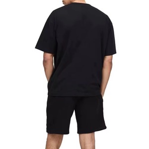 Ensemble de survêtement léger haut de gamme pour l'été, style streetwear, personnalisable, avec t-shirt à col rond et manches courtes, imprimé, pour homme - Product Image 3