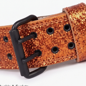 Cinturón de Cuero Genuino Personalizado para Hombre, Cinturón de Cuero con Brillo para Levantamiento de Pesas, Cinturones de Cuero con Brillo Resistentes para Powerlifting, Cinturón de Cuero Unisex para Gimnasio - Product Image 3