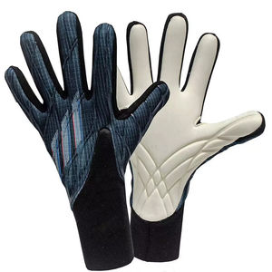 Gants de gardien de but de football avec support de poignet, fermeture Velcro, double couche de latex, pour l'entraînement - Product Image 1