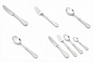 Ensemble de couverts de Table, or et acier inoxydable, vernis brillant, de luxe, moderne, qualité supérieure, 4 pièces - Product Image 6