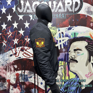 Blouson Bomber Taslan de Haute Qualité, Veste Double Boutonnage Hiver Style Universitaire pour Homme, Disponible en Plusieurs Couleurs - Product Image 3