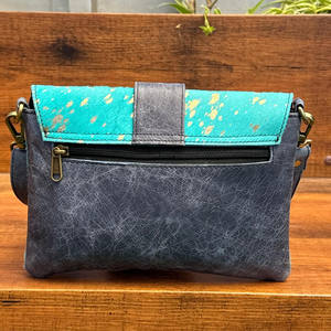 Designer de luxe de haute qualité en vrais cheveux de vache sur sac à bandoulière métallique pour sacs à main à bandoulière en cuir véritable à la mode pour femmes - Product Image 5