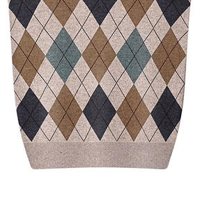 Pull sans manches à col en V en gros, tricoté à la main de haute qualité, séchage rapide, logo personnalisé, design uni, pull de cricket pour hommes - Product Image 5