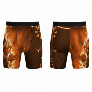Caleçons imprimés pour hommes, taille mi-haute, en Spandex et Polyester extensibles, respirants, tricotés, sous-vêtements pour adultes, shorts à motifs tendance - Product Image 3