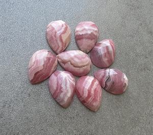 Rodocrosita Natural en Forma de Lágrima, Corte Checker, Parte Posterior Plana, Calibrada, Gema Suelta para Joyería - Product Image 1