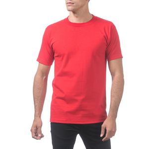 <b>Red</b> Slim Fit Crew Neck T-Shirt Maroon Round Neck <b>Tshirt</b> Men T-Shirt New Short Sleeve Tee Shirts - Product Image 3