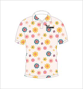 Camisa Polo con Estampado Floral Color Durazno para Hombre, Manga Corta, Transpirable, Poliéster, Informal, para Verano, Corte Regular - Product Image 6