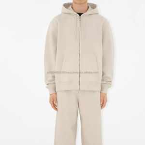 Cotton Zip Hoodie for Men Organic Fleece Men's Hoodies Zip up Hooded Sweatshirts Custom Sports Jacket With Hooded - Product Image 4