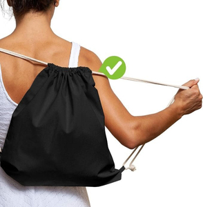Bolsas de Algodón con Cordón, 38x42cm, Bolsa de Lona Lisa para Gimnasio, Mochila para Impresión Personalizada, Bolsa de Estilo de Vida, Bolsa de Compras - Product Image 5