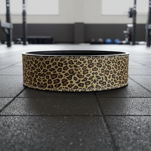 Leopard Print Leather Weightlifting Belts Adjustable Buckle Closure Breathable Unisex for Strength <b>Training</b> and <b>Weight</b> Lifting - Product Image 6