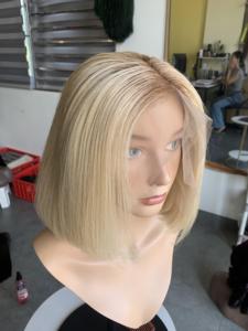 Peluca Rubia con Frente de Encaje, Cabello Virgen Vietnamita, Aspecto Natural, Precio de Fábrica - Product Image 5