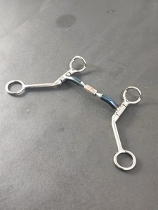 Bocado de acero inoxidable para equitación western, equipo ecuestre hecho a mano, brida profesional para entrenamiento de caballos - Product Image 5