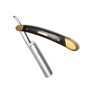 Rasoir de barbier pour hommes, pour le rasage du corps et des zones intimes, avec manche en bois - Product Image 4
