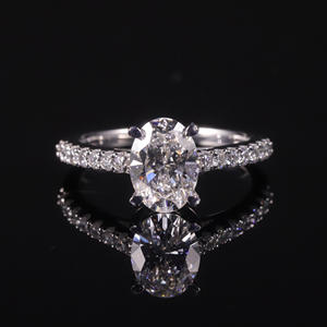 แหวน AMBER JEWELS T-1509 สำหรับทุกเพศ ทองคำแท้ 18K ชุบโรเดียม ประดับด้วยหินธรรมชาติทรงเรขาคณิต ได้รับการรับรองจาก IGI - Product Image 1