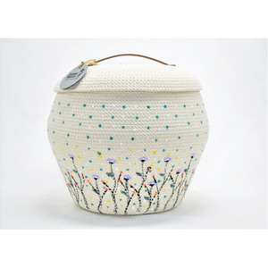 Multi Functional Natural Rattan Jute Yarn Eco-Friendly Food <b>Storage</b> Basket Set Handmade Woven Organizer for Home <b>Storage</b> - Product Image 4