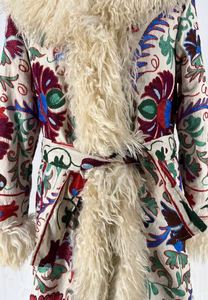 Suzani <b>Long</b> Jacket Suzani Kimono Robe Outdoor Fit Winter Coat Gift Festival <b>Dress</b> Beautiful Women <b>Long</b> Jacket New <b>Boho</b> Winter - Product Image 3