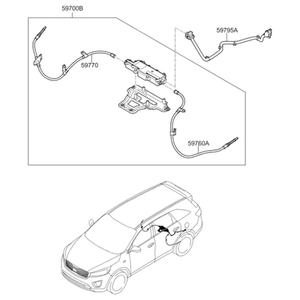 Nouveaux étriers et supports Sorento 59700C5620 - Product Image 2