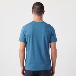 เสื้อยืดคอกลมผ้าฝ้ายคุณภาพดีสำหรับวัยรุ่น ผู้ชาย สีพื้น ทรงเข้ารูป แขนสั้น สไตล์ลำลอง เสื้อพื้นฐาน และแบบออกแบบเองได้ - Product Image 2
