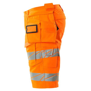 Men High Visibility Reflective Cargo Safety Shorts Multi Pockets Hi Vis <b>Working</b> Safety Construction Shorts For Worker - Product Image 6