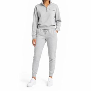 Conjunto de Sudadera Oversize de 2 Piezas con Hombros Caídos y Pantalones Jogger, Estilo Urbano con Capucha y Decoración de Botones de Cordón, Pantalones Estampados - Product Image 1