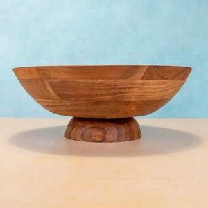 Tazón de Madera Hecho a Mano, Diseño Minimalista, Acabado Natural Sin Recubrimiento, para Servir Comida en Fiestas - Product Image 4