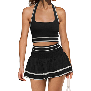 Pickleball Tank and Skort Set for Women Athletic Comfort Women’s Pickleball Summer Outfit Tank Top and Skort - Product Image 1