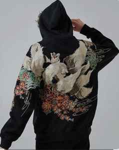 Sudadera con Capucha Unisex de Otoño Invierno con Bordado Complejo, Forro de Poliéster/Algodón - Product Image 1