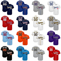 Ensemble de maillots de baseball personnalisés avec impression par sublimation, 100% polyester, antibactérien, ajusté