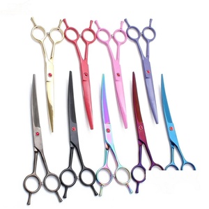 Ciseaux à cheveux professionnels en acier inoxydable avec lame tranchante, manche long et durable en plastique, pour droitiers, pour la coiffure - Product Image 1