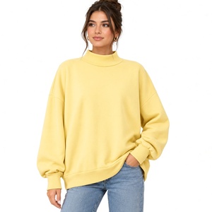Women’s High <b>Neck</b> Sweatshirt <b>Mock</b> <b>Neck</b> Pullover <b>Top</b> Long Sleeve Casual Wear Comfortable Relaxed Design Everyday Fit Style - Product Image 1