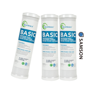 Cartouches de filtre de remplacement en matériau bloc-carbone, haute capacité d'absorption des impuretés, 100% authentique MATRIKX - Product Image 1