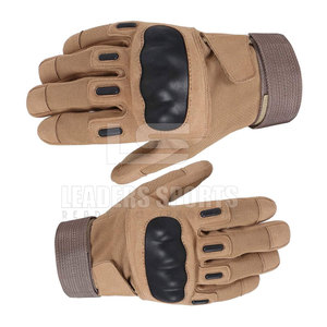 Gants de paintball en cuir de protection avec fermeture auto-agrippante réglable, matériau respirant antidérapant pour une utilisation active en extérieur pour hommes - Product Image 4