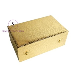 กระปุกทองแดงทรงกลมลายดอกไม้สีทองสวยงาม สำหรับใส่ผลไม้อบแห้ง ของชำร่วยงานแต่งงาน - Product Image 4