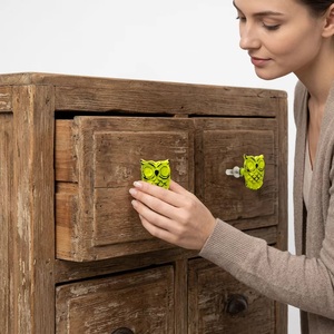 Poignée de meuble moderne en fonte effet vieilli en forme de papillon pour cuisine, armoire, tiroir, chambre, salle de bain, salon - Product Image 3